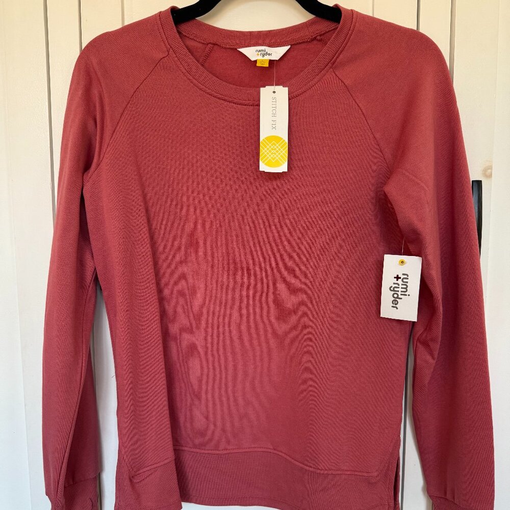 Rumi + Ryder Stitch Fix Soft Mauve Pullover L (12-14)